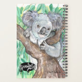 Koala dans la peinture d'arbre Eucalyptus (Dos)