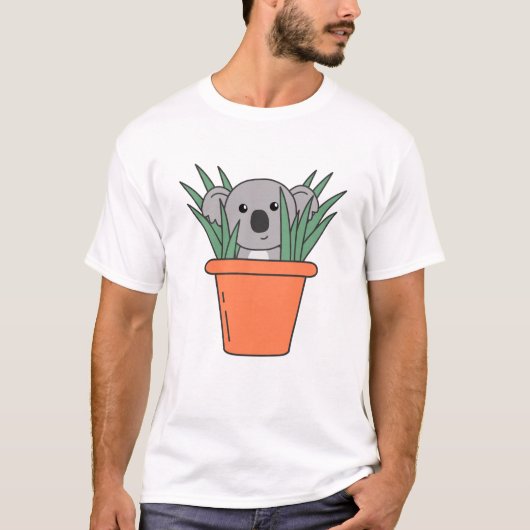 Koala Dans Le Haut De Fleur Drôle Koala Ours Koala (Devant)