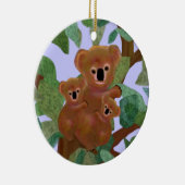Koala dans les ornements d'eucalyptus (Droite)