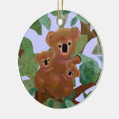 Koala dans les ornements d'eucalyptus (Gauche)
