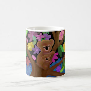 Koala dans les tasses d'intérieur