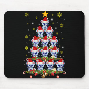 Koala Dier Kerstmis Koala Kerstboom T-shirt Muismat