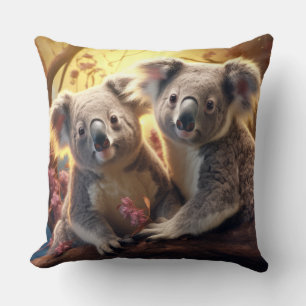 Koala Dier Wilderness Kleurrijke kunst aan de muur Kussen