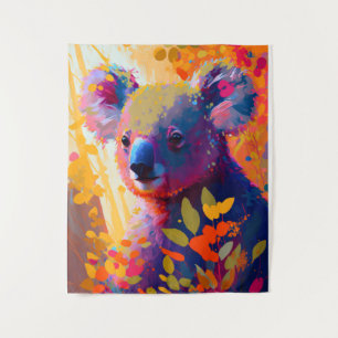 Koala Dierenportret Schilderij Wildlife Outdoors Wandkleed