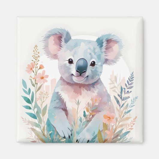 Koala  Dierlijke Natuur Milieu Forest Art Magneet (Voorkant)