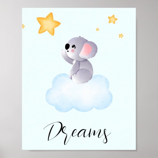Koala Dreams Wall Art Poster (Voorkant)