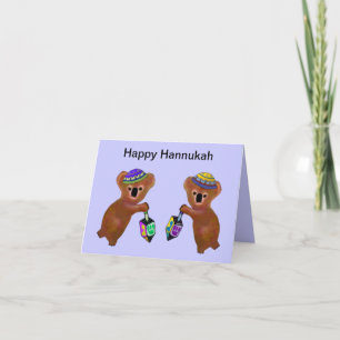 Koala Driedel Hannukah Card Feestdagen Kaart