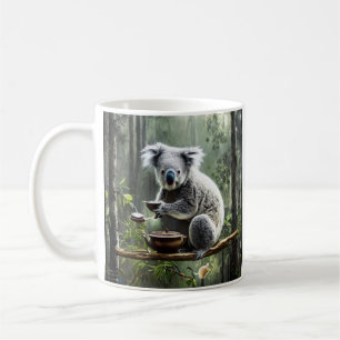 Koala drink thee in een boom koffiemok