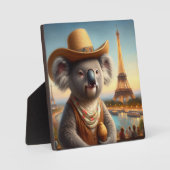 Koala Eiffeltoren Fotoplaat (Voorkant)