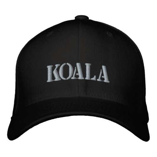 KOALA EMBROIDERED BASEBALL HAT GEBORDUURDE PET (Voorkant)