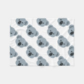Koala emoji fleece deken (Voorkant (Horizontaal))