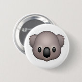 Koala - Emoji Ronde Button 5,7 Cm (Voorkant /achterkant)