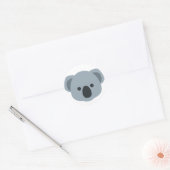 Koala emoji ronde sticker (Envelop)