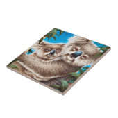 Koala en Baby Tile Tegeltje (Zijkant)