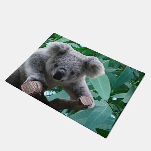 Koala en Eucalyptus Deurmat (Schuin)