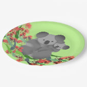 Koala en Joey Papieren Bordje (Gekanteld)