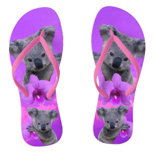 Koala en Orchids Teenslippers