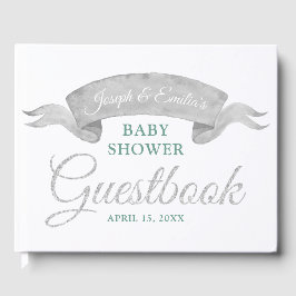 Koala & Eucalyptus Grijs Baby shower Gastenboek