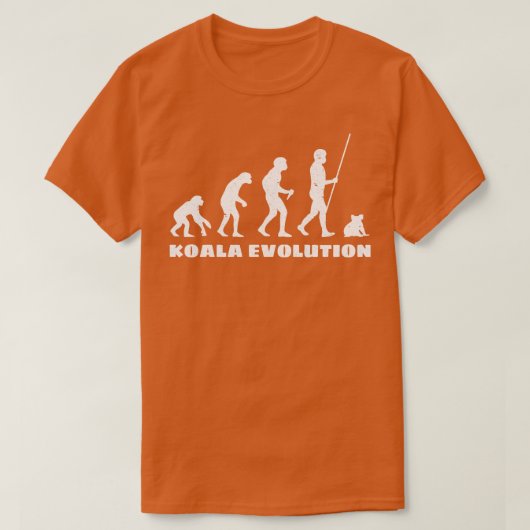 Koala Evolution T-shirt (Design voorkant)