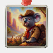 Koala Explorer Metalen Ornament (Voorkant)