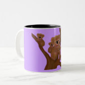 Koala Family Fun Tweekleurige Koffiemok (Voorkant links)