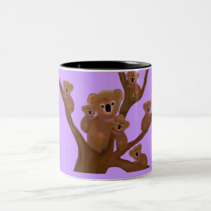 Koala Family Fun Tweekleurige Koffiemok