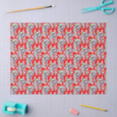 Koala Family Red Christmas Tissuepapier (Craft)