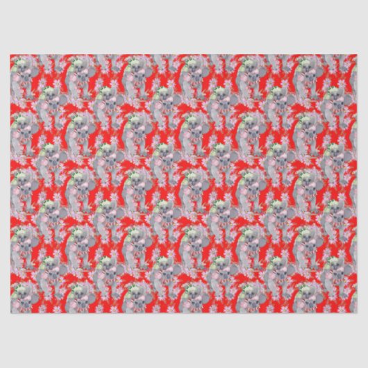 Koala Family Red Christmas Tissuepapier (Voorkant)