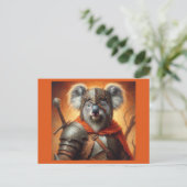 Koala Fantasy Warrior Briefkaart (Staand voorkant)