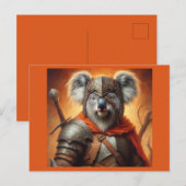 Koala Fantasy Warrior Briefkaart (Voorkant / Achterkant)