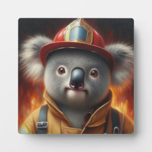 Koala Firefighter Fotoplaat