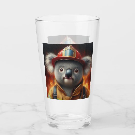Koala Firefighter Glas (Voorkant)