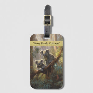 Koala Forest Dreams, op maat Bagagelabel
