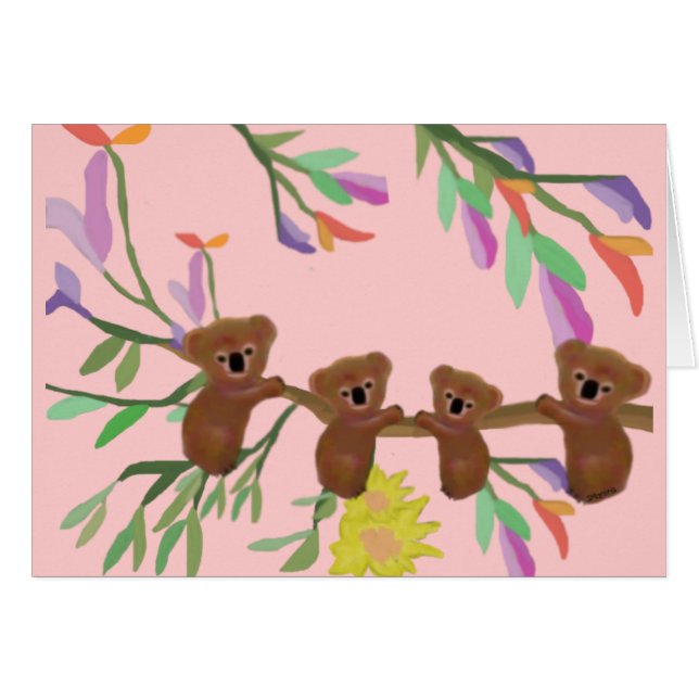 Koala Fun-kaarten (Voorkant Horizontaal)
