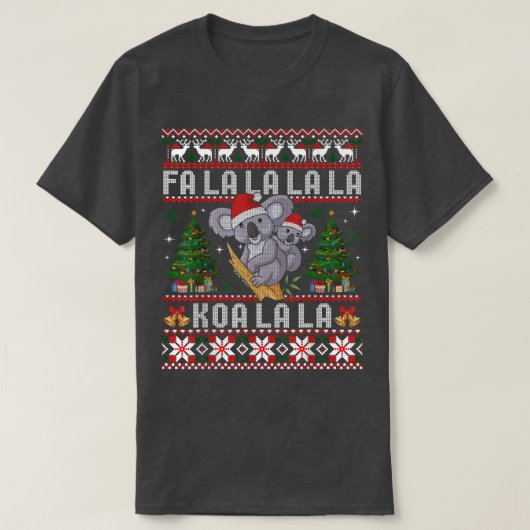 Koala Funny Ugly KerstSweater Gift T-shirt (Design voorkant)
