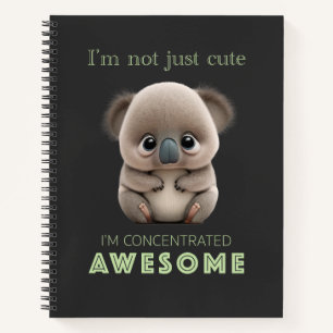 Koala Geconcentreerd Geweldige Leuk Schattig Grapp Notitieboek