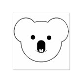 Koala Gezicht Rubber Stamp Rubberstempel (Afrduk)