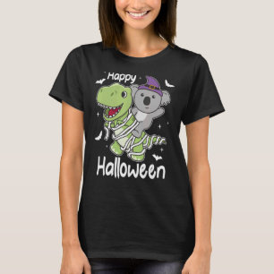 Koala Happy Halloween Mummy T rex Koalas Halloween T-shirt