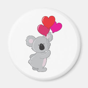 Koala Heart Balloons Magneet