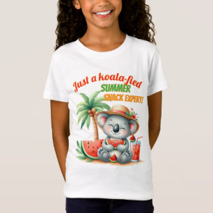 Koala-ified Zomer Snack Expert – Grappige Strand V T-shirt