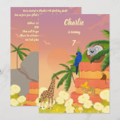 Koala in Coconut Exotische verjaardag Kaart (Voorkant / Achterkant)