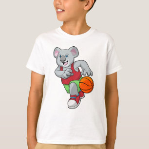 Koala in de Basketball-sport T-shirt