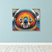 KOALA IN DE RUIMTE-2 CANVAS AFDRUK (Insitu (Houten vloer))