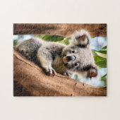 Koala in een boom legpuzzel (Horizontaal)