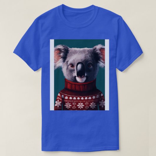 Koala in een kerst Pullover 1 (Design voorkant)
