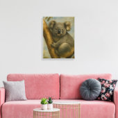 Koala in het stille licht canvas afdruk (Insitu (Woonkamer))