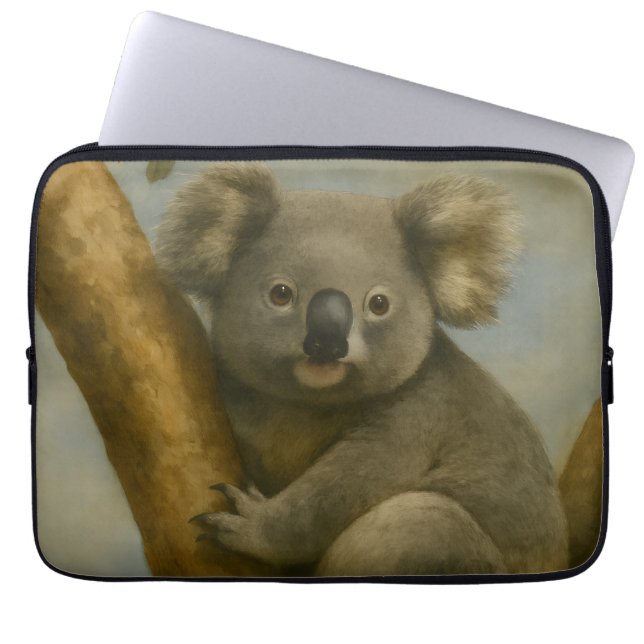 Koala in het stille licht laptop sleeve (Voorkant)