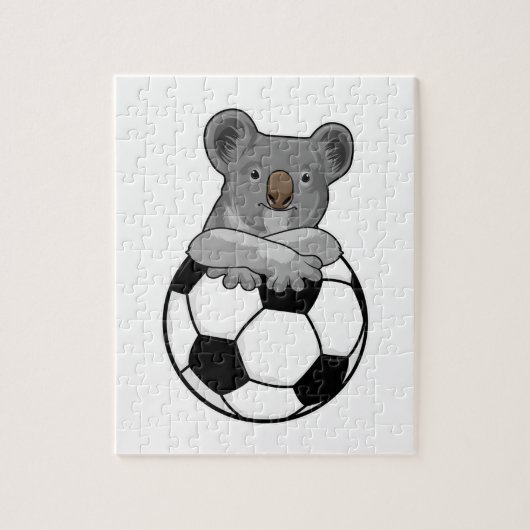 Koala in Soccer Sports Legpuzzel (Verticaal)