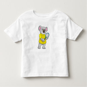 Koala in Tennis met Tennis racket Kinder Shirts