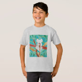 Koala in Tree Original Abstract Art T-shirt (Voorkant volledig)